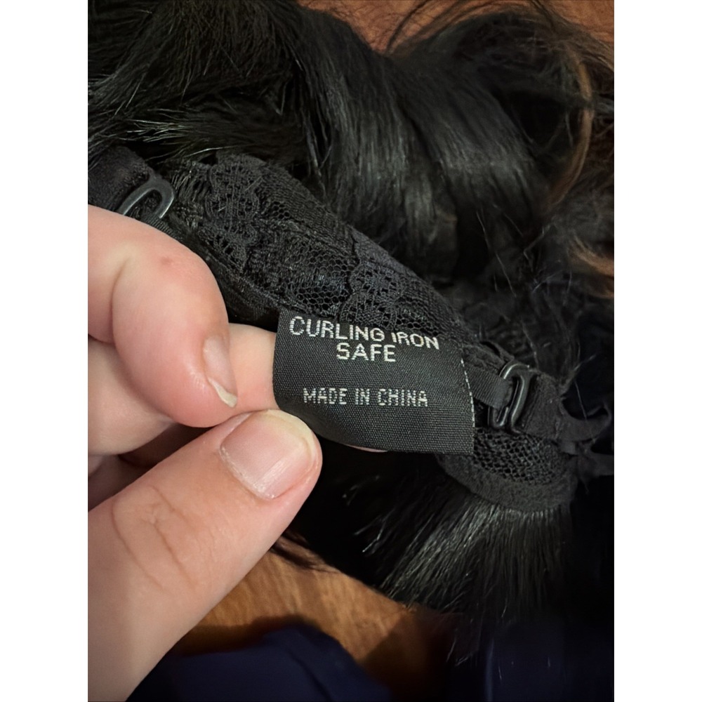 Mayde Beauty Layered Asymmetrical Bob Dark Honey Highlights Bangs Wig - Picture 6 of 6